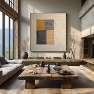 Porcelain Range 02 — Textured Wabi-Sabi Wall Art