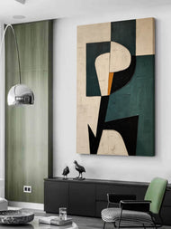 Warm Nocturne 03 — Textured Wabi-Sabi Wall Art
