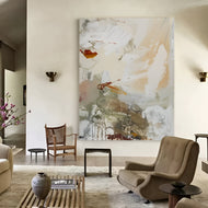Ethereal Neutral Abstract Painting