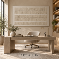 Golden Interval — Textured Wabi-Sabi Wall Art