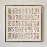 Ivory Rhythm — Vertical Wabi-Sabi Textured Wall Art