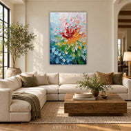 Petal Current — Floral Abstract Painting | AA-9263
