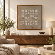 Washed Archive — Textured Square Wall Art | AA-9271