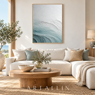 Tidal Layers — Sculptural Ocean Texture Wall Art | AA-9273