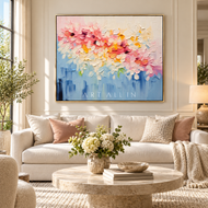 Ivory Ground 02 — Color Abstract Floral Wall Art