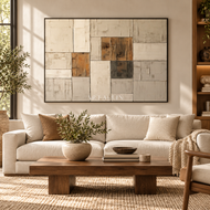 Stone Strata 02 — Textured Wabi-Sabi Wall Art