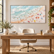 Urban Threshold 03 — Sculptural Textured Ocean Panoramic Wall Art
