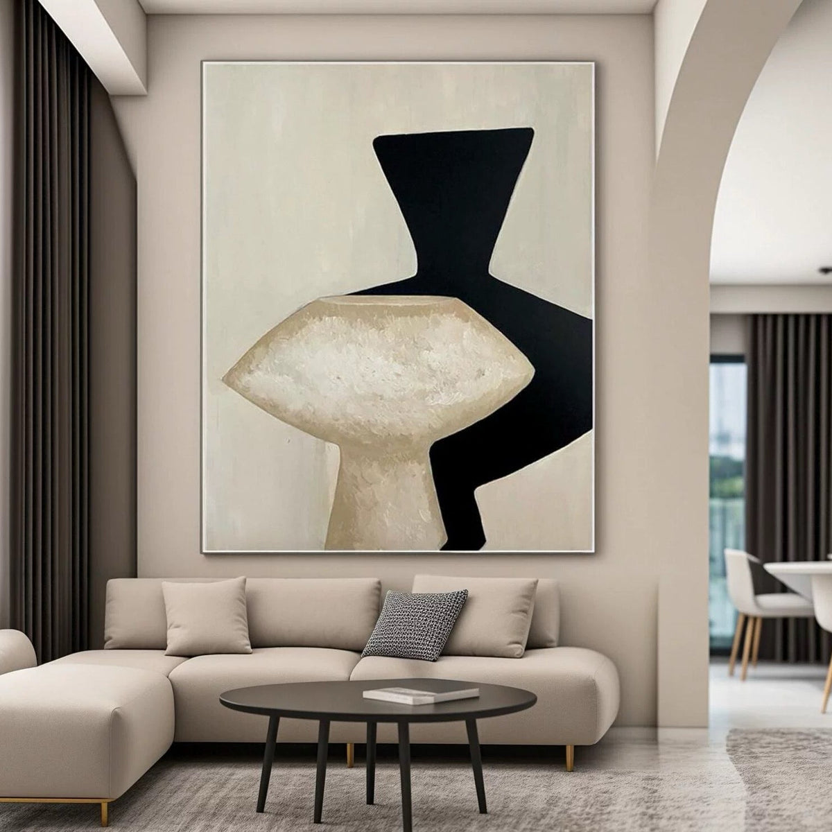 Wabi Sabi Wall Art Horizontal: Grounding Your Wide Spaces