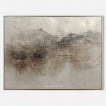 Veiled Matrix — Textured Wabi-Sabi Wall Art