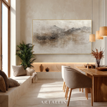 Veiled Matrix — Textured Wabi-Sabi Wall Art