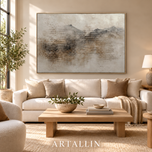 Veiled Matrix — Textured Wabi-Sabi Wall Art