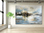 Ivory Relief Contemporary Landscape Painting — ART ALL IN AA-9011