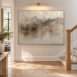 Veiled Matrix — Textured Wabi-Sabi Wall Art