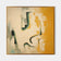 Golden Shore 02 — Warm Ochre Textured Wabi-Sabi Wall Art
