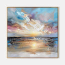 Organic Axis — Blue Abstract Coastal Painting | AA-9261