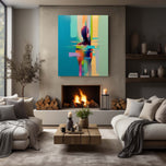 Golden Gesture — Contemporary Abstract Wall Art