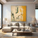 Golden Shore 02 — Warm Ochre Textured Wabi-Sabi Wall Art