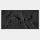 Basalt Veil — Textured Abstract Panoramic Painting | AA-9265