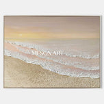 Kinetic Shore 02 — Sculptural Textured Coastal Wall Art