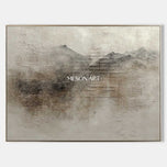 Veiled Matrix — Textured Wabi-Sabi Wall Art