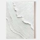 Alpine Trace — Sculptural White Textured Painting | AA-9260