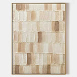 Taupe Pulse — Warm Taupe Textured Wabi-Sabi Wall Art
