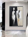 Organic Study — Black & Ivory Figurative Minimalist Wall Art
