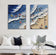 Radiant Matrix — Blue Coastal Set of 2 Wall Art