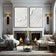 Cobalt Terrain 02 — Panoramic Textured Wall Art Set
