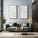 Cobalt Terrain 02 — Panoramic Textured Wall Art Set