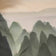 Sand Trace — Misty Green Mountain Landscape Wall Art