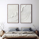 Cobalt Terrain 02 — Panoramic Textured Wall Art Set