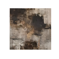 Distressed Earth Tone Abstract Painting