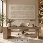 Golden Interval — Textured Wabi-Sabi Wall Art