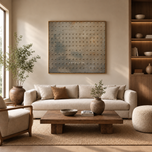 Lunar Contour — Textured Wabi-Sabi Wall Art