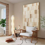 Taupe Pulse — Warm Taupe Textured Wabi-Sabi Wall Art