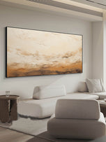 Drifting Surface — Textured Wabi-Sabi Wall Art
