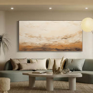 Drifting Surface — Textured Wabi-Sabi Wall Art