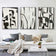 Airy Current — Black & White Abstract Set of 3 Wall Art