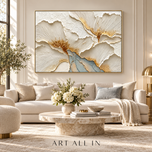 Oat Drift 02 — Sculptural Textured Wall Art