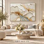 Oat Drift 02 — Sculptural Textured Wall Art