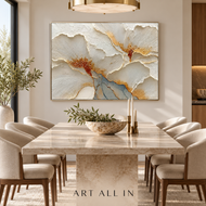Oat Drift 02 — Sculptural Textured Wall Art