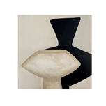 Textured Plaster & Matte Black Conceptual Art