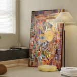 Textured Aboriginal Style Abstract Dot Painting|TX0405