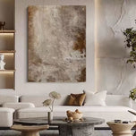 Wabi-Sabi Rustic Textured Abstract Art