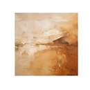 Warm Abstract Horizon Landscape Painting