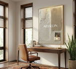 Geometric Color Block Sculpture Art | Warm Neutral Tone 3D Impasto Canvas | Minimalist Layered Texture Painting - Custom Frame Options