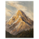 Golden Peak Mountain Oil Painting | Heavy Impasto Realistic Landscape Art | Epic Summit Canvas Wall Decor - Custom Frame Options