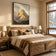 Golden Peak Mountain Oil Painting | Heavy Impasto Realistic Landscape Art | Epic Summit Canvas Wall Decor - Custom Frame Options