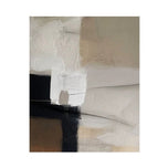 Warm Neutral Color Block Abstract Art | Layered Beige & Greige Texture Painting | Modern Transitional Impasto Canvas - Custom Frame Options